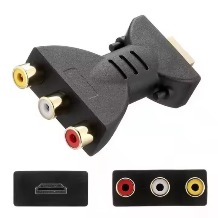 Adaptador Convertidor De Video Y Audio AV a HDMI Compatible Con USB Para HD TV BOX 1080P Cable HDMI to AV Compatible Con USB - 1