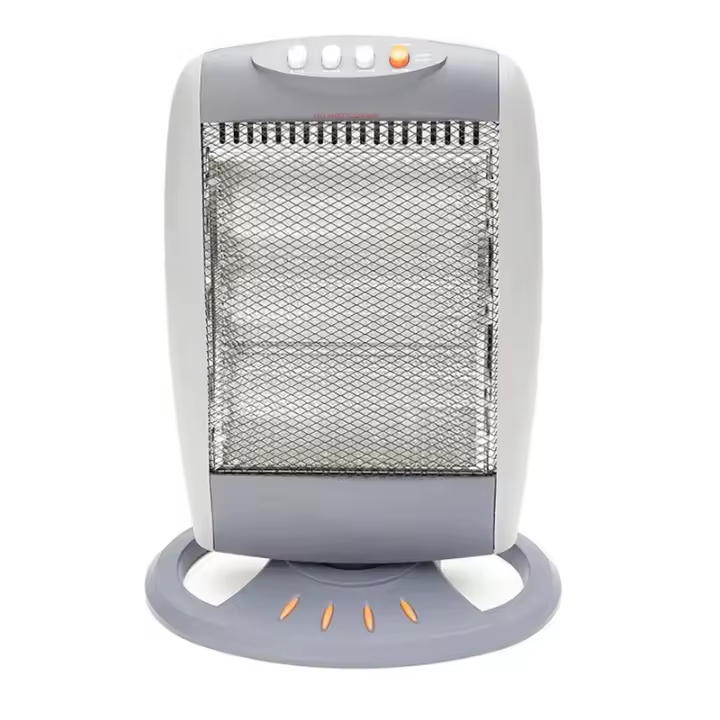 Estufa calefactor portátil de bajo consumo, Estufa eléctrica con 3 niveles de potencia 400/800/1200W, 3 tubos de cuarzo, Calentador para el baño, casa, oficina - 1