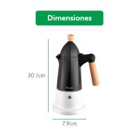 Cafetera Safari de Aluminio para 6 Tazas - Colores Rojo y Crema - Mango de Madera de Haya - Fácil de Limpiar - No Apto para Lavavajillas - Diseño para Amantes del Café - Marca United Colors Of Benetton - details 9