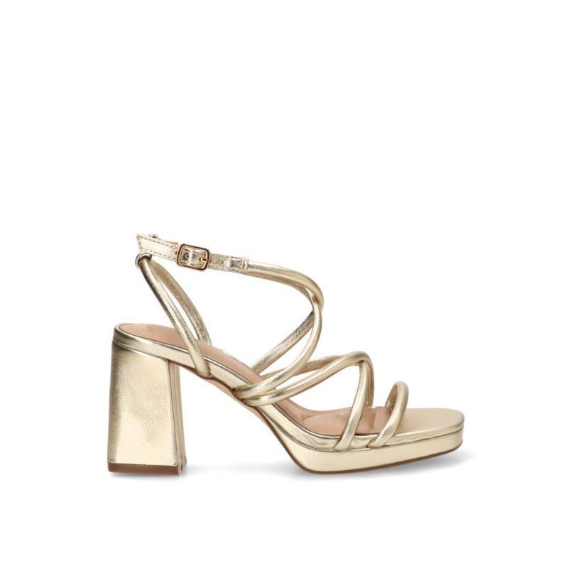 Sandalia Vestir Buonarotti - Mujer - Tacón Alto - Modelo A3257 - Color Oro