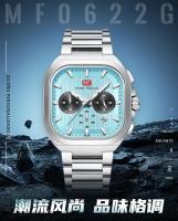 Reloj De Pulsera De Cuarzo MINI FOCUS Para Hombre Con Caja Cuadrada Y Correa De Acero Luminoso Función Multiusos Resistente Al Agua Y Al Shock - details 4