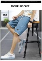 Shorts De Verano Para Hombre Deportivos Cinco Puntos Pantalones Casuales Playa Talla Grande Hasta 8XL Color Sólido Moda Exterior - details 3