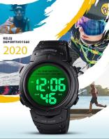Reloj Deportivo De Hombre SKMEI Fitness Digital 100M Impermeable Con Alarma Batería De 10 Años Pantalla Digital Resistente Al Choque Reloj Hombre 1560 - details 0