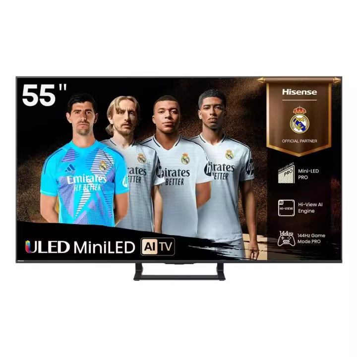TV Hisense 55E8Q VIDAA 55" LED 4K Ultra HD | HDR, Gaming 144 Hz, Procesador incorporado, Pilas incluidas - 1