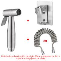 Juego De Rociador De Bidet Portátil En Acero Inoxidable 304 Con Regleta De Ducha Para Inodoro Roce Vertical Autolimpieza Montaje En Pared - details 15