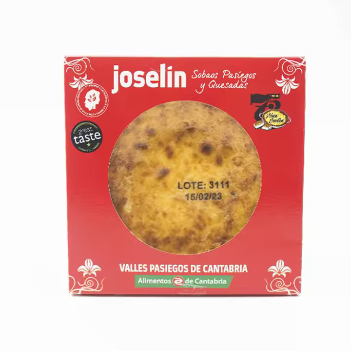 Joselín Quesada Pasiega (Tradicional y Sin Gluten), Envasada al Vacío en Bandeja de Aluminio - 1