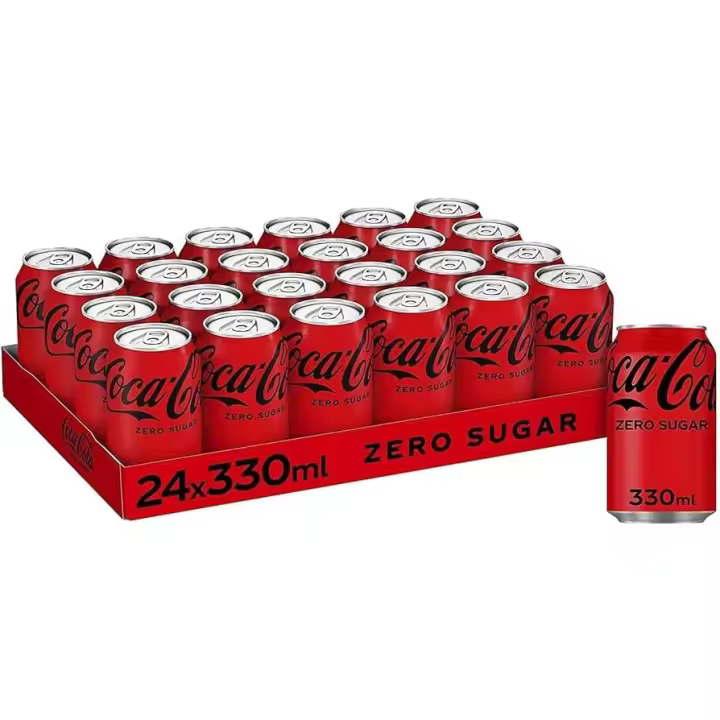 COCACOLA sabor ORIGINAL O ZERO CAJA 24Unidades ( 24 unidades lata 33cl) - 1