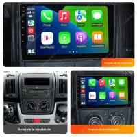 Radio De Coche Con CarPlay Y Android Auto Para Fiat Ducato 2006 Pantalla IPS 9'' Android 14 Multimedia GPS Estéreo BT Memoria RAM 2G ROM 2G - details 8