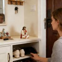 Figura De Resina De Jesús Inspiracional Escultura Religiosa Para Escritorio Compañero De Mesa Para Habitación Baño - details 12