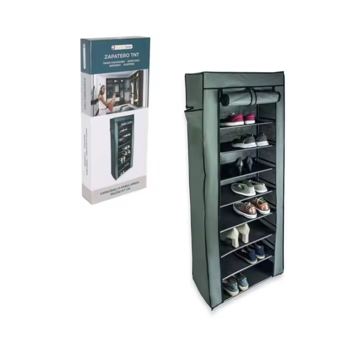 Zapatero de Tela Armario Organizador Almacenamiento de zapatos TNT Confortime 58x28x157 cm Muebles de habitacion Portatil Facil montaje - 1