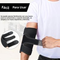 1pcs Protección De Codo Deportiva Compresión Transpirable Para Uso Deportivo Y Nocturno Protegedor De Mano - details 1