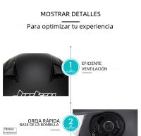 Casco De Motocicleta Vintage Con Lente Doble Para Karts Scooters Y Vans Protección Abs Unisex Adecuado Para Todas Las Estaciones - details 7