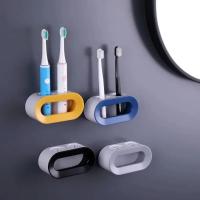 Soporte Para Cepillo De Dientes Oral B Organizador De Baño Con Doble Agujero Para Cepillo Eléctrico Accesorio De Baño Auto-Adhesivo - details 3