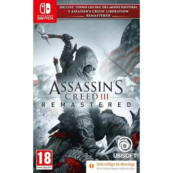 Assassin Creed III Remastered (Código en Caja) Switch - 1
