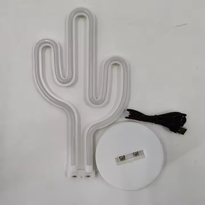 Luz De Neón De Cactus Tropical USB/batería Para Ambiente De Fiesta De Verano Regalo De Cumpleaños Luz De Countertop Moderna Para Sala - 1