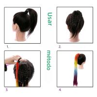 Extensiones De Cabello Sintético Braided DIY Ombre Con Tinsel De Cabello Jumbo Colores Vibrantes Para Tejidos De Cabello - details 7