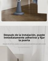 Parada De Puerta De Silicona Sin Perforar Con Fuerte Succión Anticolisión Protector De Piso Para Dormitorio Y Uso Doméstico - details 11