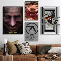 Póster Retro De DJ Aphex Twin 1PC Pegatina De Papel Impermeable HD Para Decoración De Pared De Dormitorio Entrada Casa Sala De Estar Bar - details 1