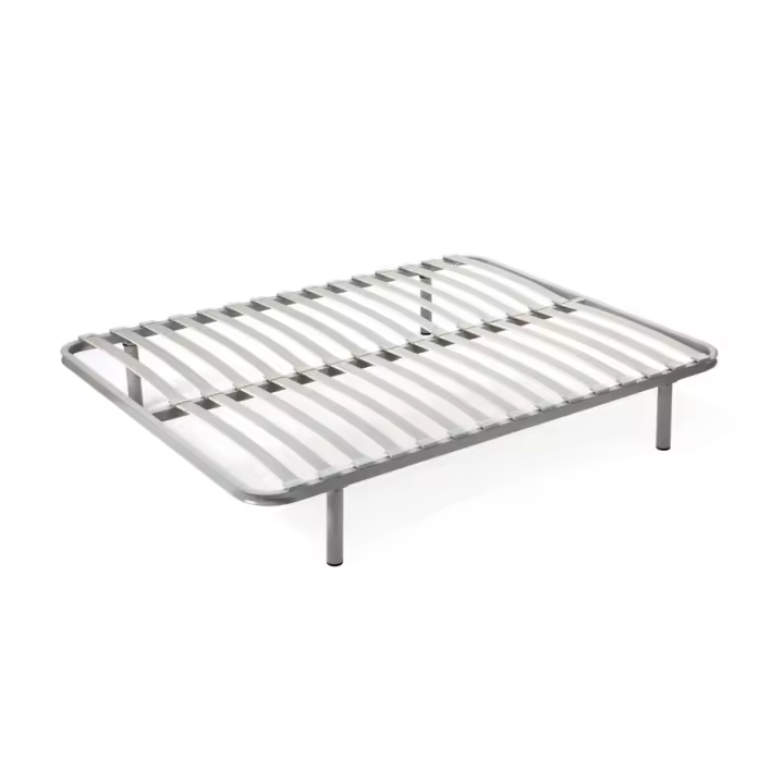 GRUPO MAMÁPLA. Somier Fijo con Patas - Laminas de Haya Natural - Marco en Tubo de 40x30 mm - Envío GRATIS - Somier para Cama de Hasta 210 cm - Montaje Disponible - 1