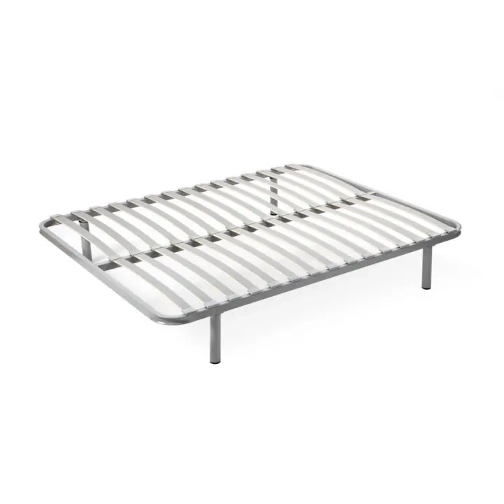 GRUPO MAMÁPLA. Somier Fijo con Patas - Laminas de Haya Natural - Marco en Tubo de 40x30 mm - Envío GRATIS - Somier para Cama de Hasta 210 cm - Montaje Disponible - 1