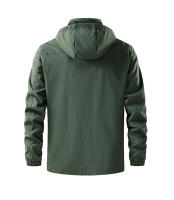 Chaqueta De Corrida Para Hombres Impermeable Y a La Viento Con Capucha Ligera Y Transpirable Ropa De Escalada Y Pesca - details 16