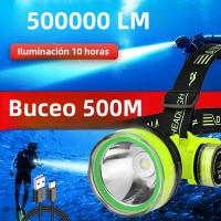 Lámpara De Cara Profesional Para Escuba 2024 Con LED De Alta Potencia 500M IPX8 Torcha De Cabeza Para Pesca Y Diversión Subacuática Incluye Batería Recargable - details 1