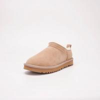 Botas De Nieve Para Mujer Con Piel De Oveja Y Lona De Lana Térmica Botines De Tobillo Slip-On Zapatos Casuales De Invierno - details 3