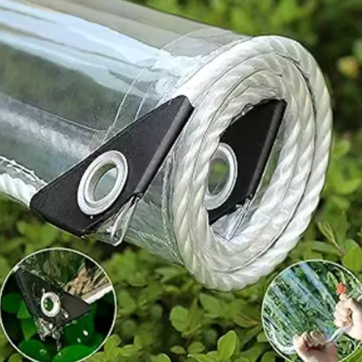 Tela Transparente Impermeable Y Antigolpes De PVC Para Jardín Cobertura Protectora Para Plantas De Suculentas Y Terrazas Previene La Neve - 1