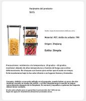 Jars De Almacenamiento Para Cocina Grandes Y Herméticos De Plástico Resistente a La Humedad Set De Cajas De Temporada Para El Hogar - details 20