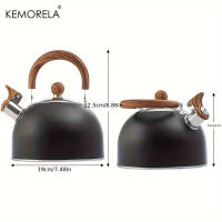 Kettle De Acero Inoxidable 2.5L Con Mango Resistente Al Calor Para Camping Al Aire Libre Apto Para Estufa De Gas Y Inducción - details 4