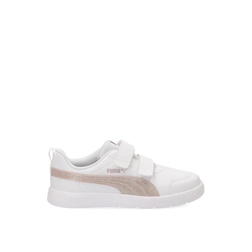 Zapatillas Casual Puma Pristis - Niña - Suela Plana - Modelo 408381 - Color Blanco