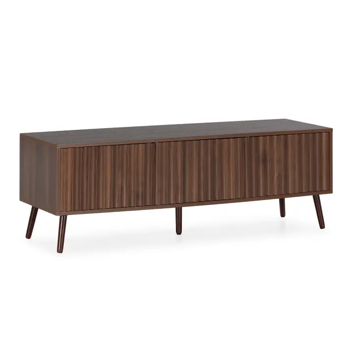 Mueble TV Lluvia 3 puertas efecto Nogal - 1