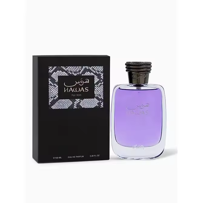 Perfume árabe Hawas Rasasi 100 ml – Poder acuático y frescura cítrica masculina - 1