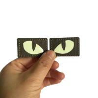 Parche Táctico Militar De Ojo De Diablos Reflectante Eco-amigable Para Casco Y Mochila Glow in the Dark Aplicación Manual Tamaño Estándar - details 4