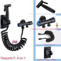 Juego De Rociador De Bidet Portátil En Acero Inoxidable 304 Con Regleta De Ducha Para Inodoro Roce Vertical Autolimpieza Montaje En Pared - details 9