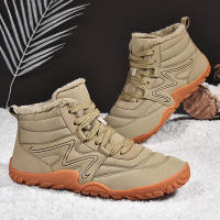 Botas De Invierno Para Hombre Botines De Nieve Antideslizantes Y Cálidos Con Peluche Casual Ligeros Para Senderismo - details 10