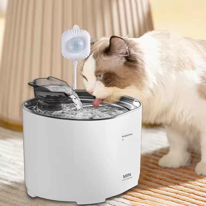 Fuente De Agua Para Gatos Universal Con Sensor Infrarrojo USB Automática Accesorio Para Perros Y Gatos Dispensador De Agua Para El Hogar Con Sensor De Movimiento - 1