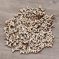 100Pcs Letras Y Números De Madera Para DIY Boda Fiesta Decoración Del Hogar Letras Inglesas A-Z No Pintadas Originales De China - details 6