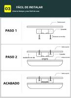 Lámpara De Techo Moderna LED Redonda Para Sala De Estar Dormitorio Cocina Balcón Corredor Iluminación 15/20/30/50W Blanco - details 7