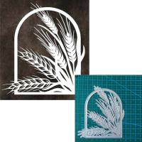 Molde De Corte De Metal En Forma De Trigo Y Flor Para Scrapbooking Y Manualidades Cuchillo De Papel Con Plantillas De Encaje Para Decoración Y Embossing - details 0