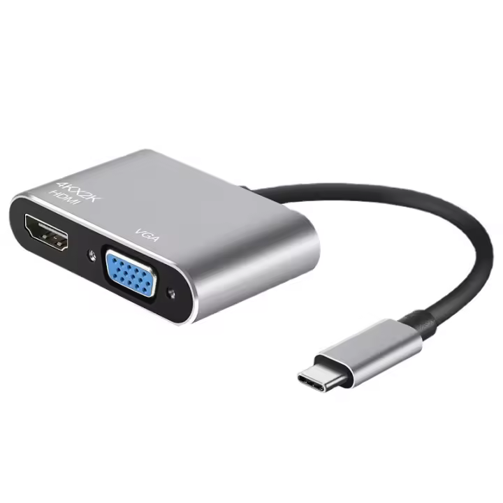 Adaptador De Dock Hub 4K Type C a HDMI USB C 3.0 VGA PD Para Macbook Samsung S20 Huawei Xiaomi Compatible Con Dex - 1