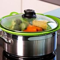 Tapa De Silicona Resistente Al Calor 26CM Para Sartén Olla Cubierta Antidesbordamiento Multiusos Accesorios De Cocina Seguro Para Microondas - details 11