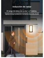 Lámpara De Pared LED Impermeable IP65 Con Sensor De Movimiento PIR Para Exterior Iluminación Decorativa Para Porche Balcón Jardín AC85-265V Moderna - details 1
