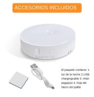 Lámpara Nocturna LED Recargable USB Con Sensor De Movimiento Para Emergencias En WC Pasillos Escaleras Armario Cocina Dormitorio - details 13