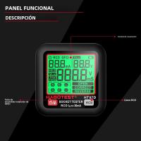 HT97 Detector De Voltaje Digital Prueba RCD GFCI Con Pantalla Grande Comprobador De Enchufes EU US UK Protección De Fugas - details 6
