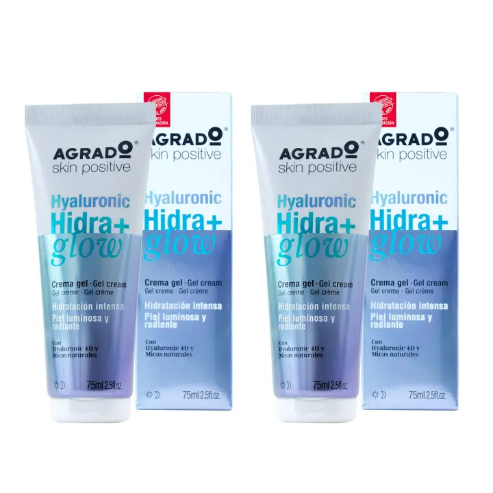 Agrado - Pack Hidraglow - x2 Crema gel Hyaluronic Hidra Glow - 1