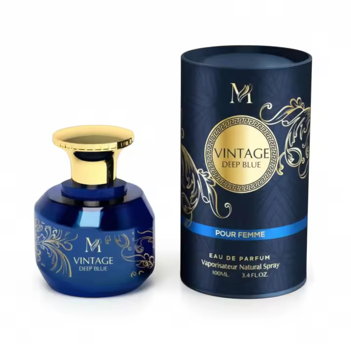 Perfume Vintage Deep Blue Eau de Parfum femenino, fragancia elegante y profunda con un estilo sofisticado y envolvente, ideal para uso diario o ocasiones especiales. Presentado en frasco original con estuche. 🚚 Envíos a España 24/48 horas. - 1