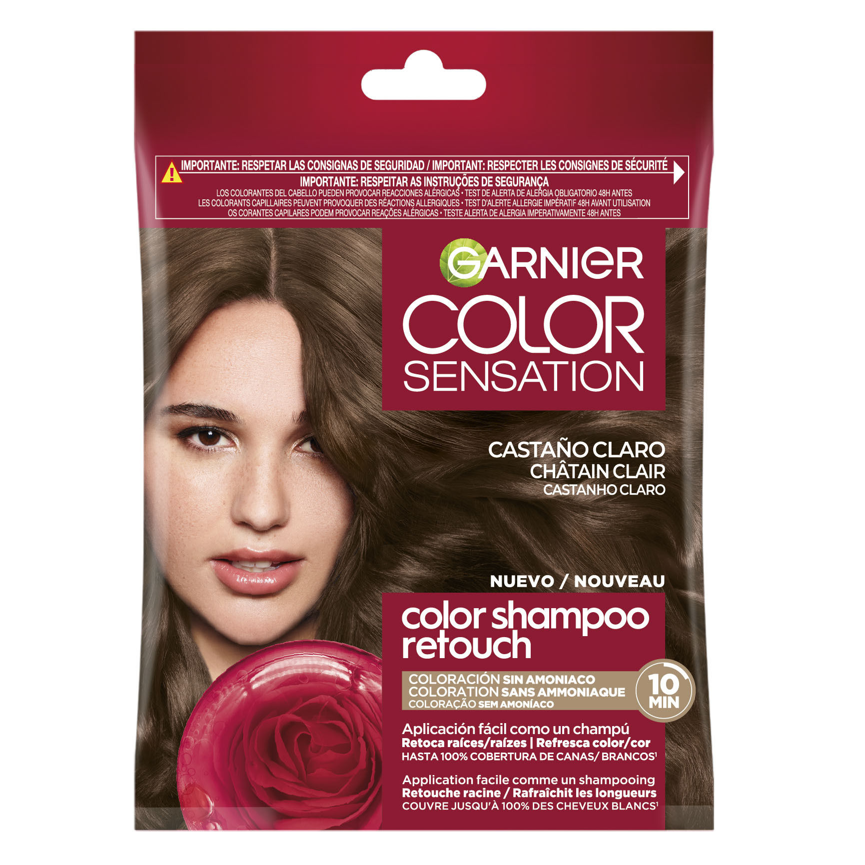 Garnier Color Sensation Color Shampoo Retouch Coloración Semi-permanente Tono sobre Tono Sin Amoniaco