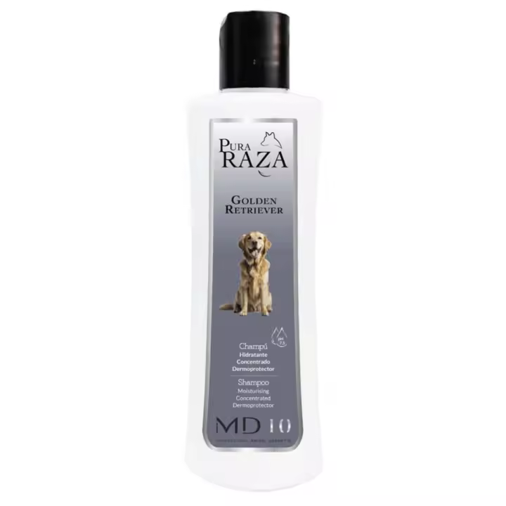 Champú para Golden Retriever - Champú para Perros Hidratante y Dermoprotector Vitamina D-Pantenol - Activos Desenredantes - Aspecto Sedoso - Vegano - Fabricado en España - MD-10 COLLECTION - 1