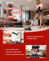 Aspirador multifunción AIGOSTAR 4 en 1: combinación práctica de aspirador vertical, de mano y con cepillo, ligero y con conexión por cable - details 0